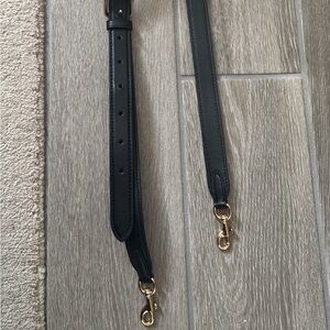 Black Leather Strap with Gold Hardware